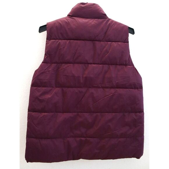 Gap Women's Sz M Purple Huckleberry ColdControl Quilted WR Puffer Vest - Picture 2 of 6